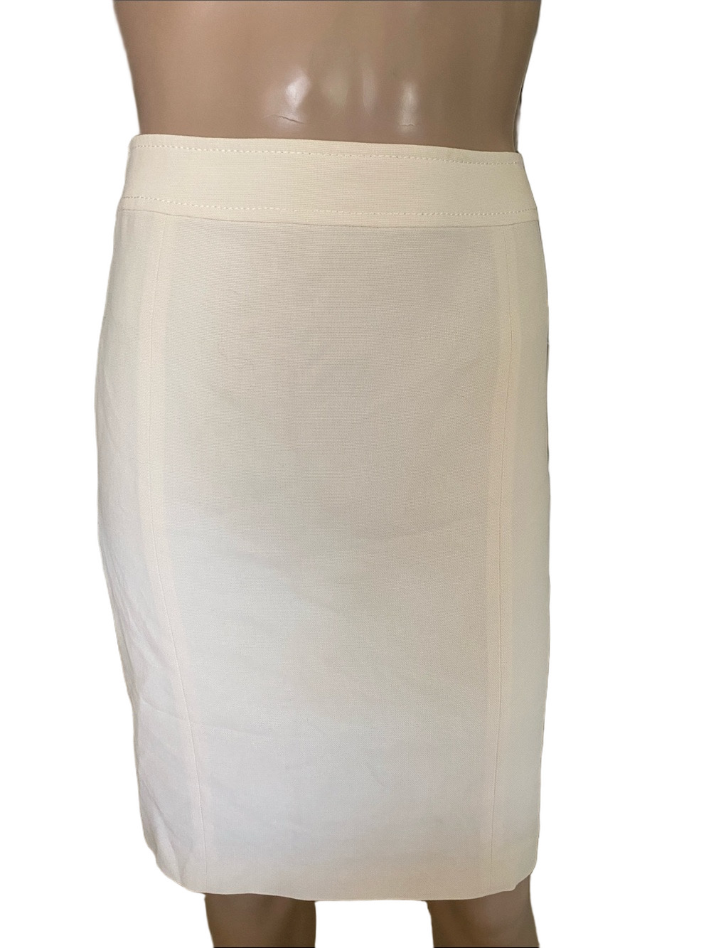Rena Lange Cream Pencil Skirt
